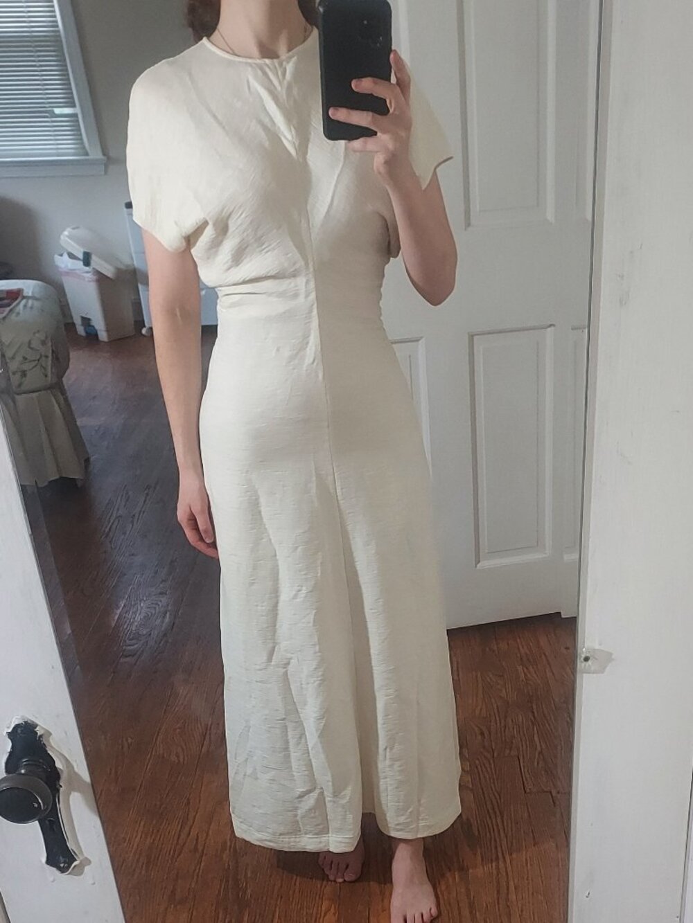 Toteme Sand Slouch Waist Maxi Dress